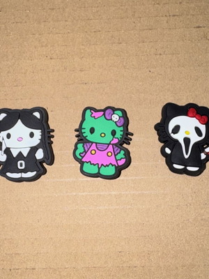 Hello Kitty Halloween Crocs charms set of 3