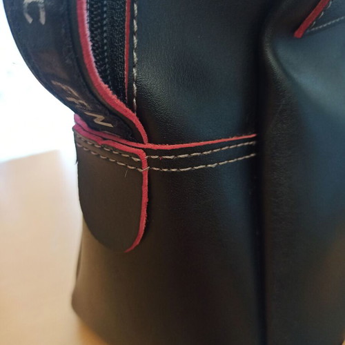 Franco leather women's bag used, black backpack style