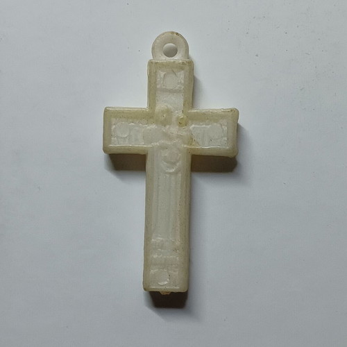 White cross pendant amulet like new