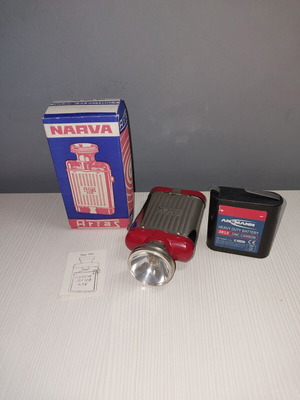 Artas flat flashlight new with 1970s battery