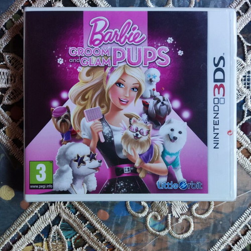 Barbie Groom and Glam Pups Nintendo 3DS game PAL European edition rare