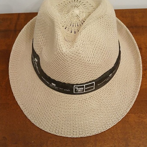 Panama hat beige with black ribbon, 36th Copa del Rey Mapfre Sailing Cup 2017