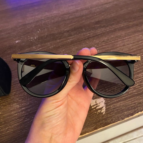 Dolce & Gabbana black sunglasses with case, like new