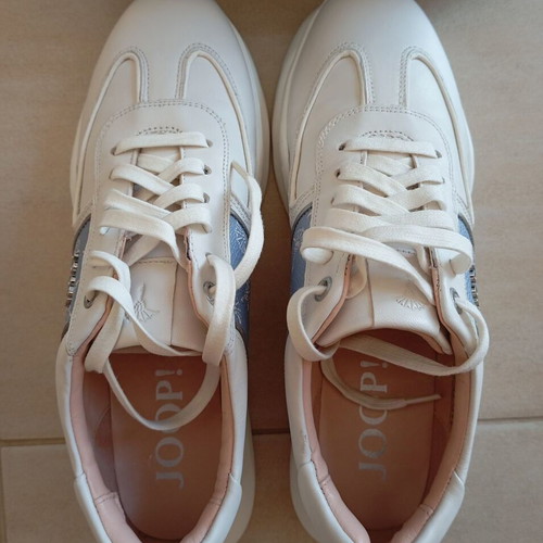 Joop! Women's Shoes Like New, Leather, Size 39, White Blue