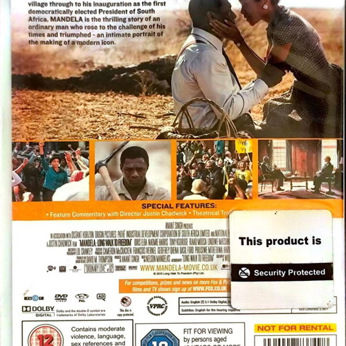 Mandela Long Walk to Freedom DVD new, drama biography