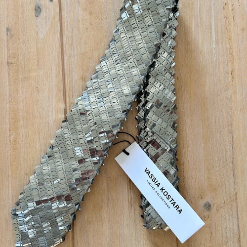 Vassia Kostara Silver Jackson Tie new with tags