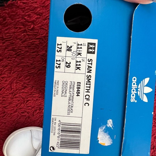 Stan Smith kids Adidas athletic shoes new, size 30, white