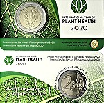  SAC Βέλγιο 2 Ευρώ 2020 UNC φυτά (coincard)