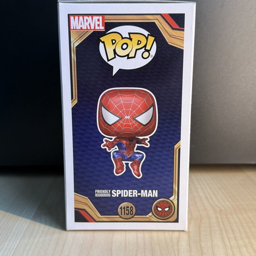 Funko Pop Friendly Neighborhood Spider-Man Metallic 1158 like new