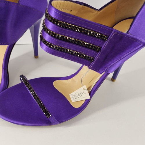 Tiffi women's purple sandals with Swarovski elements, new, size 39