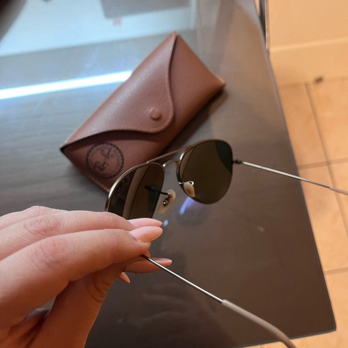 Ray Ban sunglasses like new, purple and silver