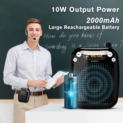 SHIDU S611 Φορητός Ενισχυτής Φωνής με Ασύρματο UHF Μικρόφωνο Νέο