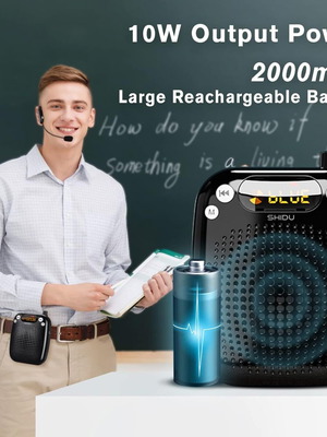 SHIDU S611 Φορητός Ενισχυτής Φωνής με Ασύρματο UHF Μικρόφωνο Νέο