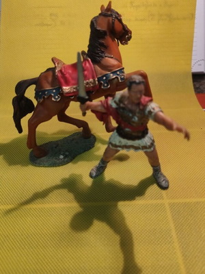 Caesar figure with horse