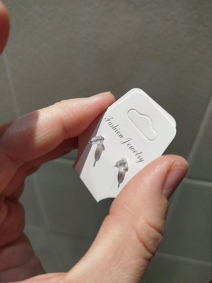 Earrings new black matte drops