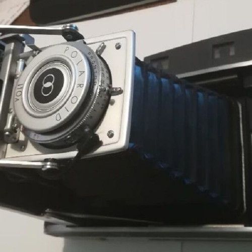 Polaroid 110A Pathfinder camera used with leather case