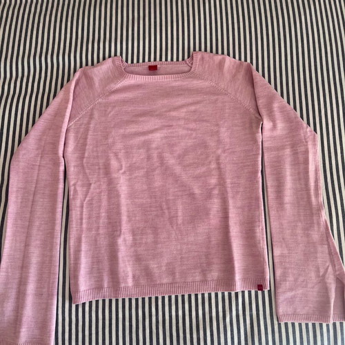 Wool knitted sweater used, pink color, size S