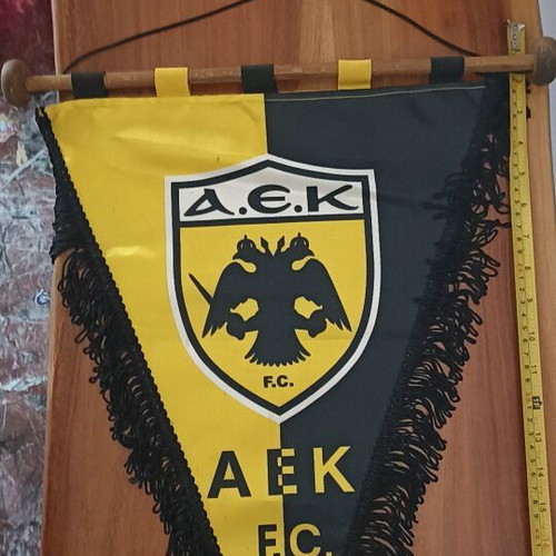 AEK Fabric Banner like new with wooden rod