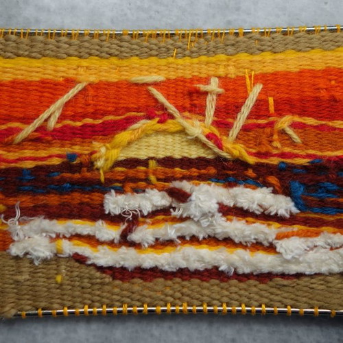 Woven sun used on wooden tripod