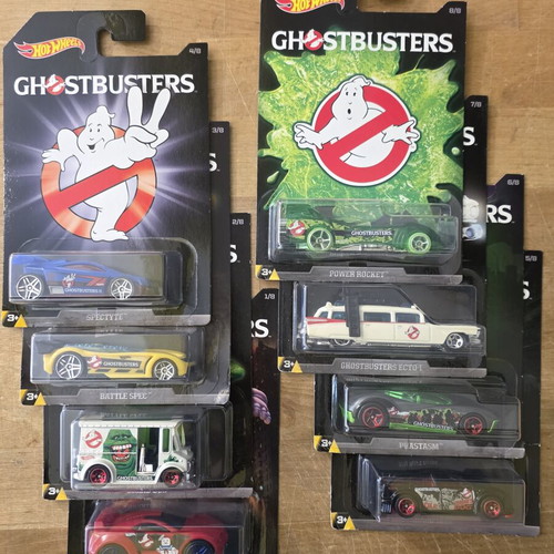 Hot Wheels 2016 Ghostbusters Full Set of 8 New