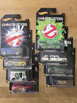 Hot Wheels 2016 Ghostbusters Full Set of 8 New