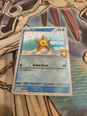 Misty's Staryu Pokemon Card Reverse Holo like new