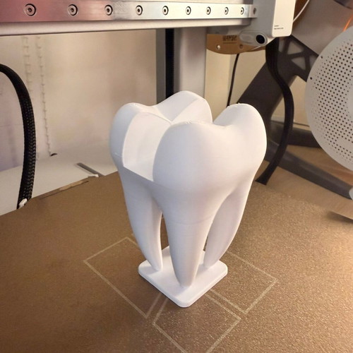 3D Printed Card Holder The Dental Tooth custom order, minimal design