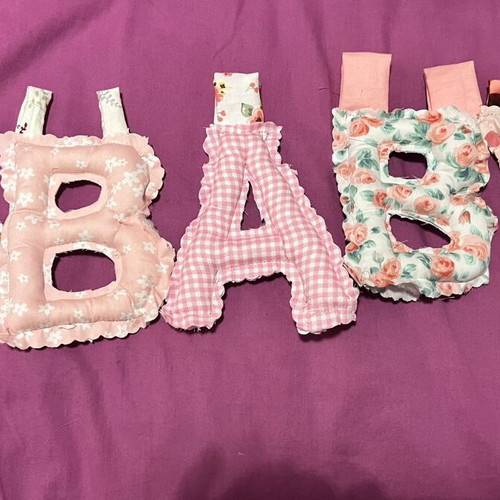 Handmade banner for room decoration or baptism theme