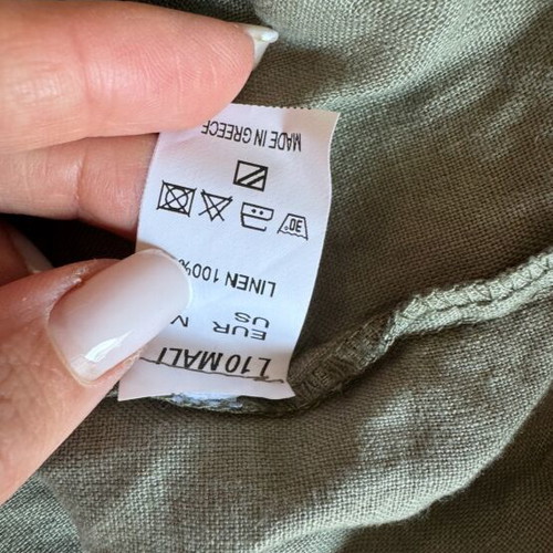 Lotus Eaters linen vest like new, green, size M