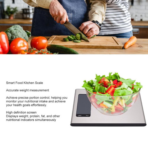 Smart kitchen scale with nutrient tracking app, new
