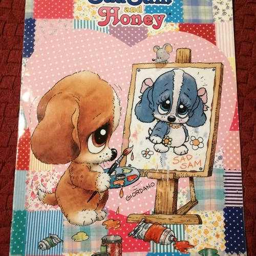 Sad Sam & Honey notebook used, large, 1995, 30x20 cm