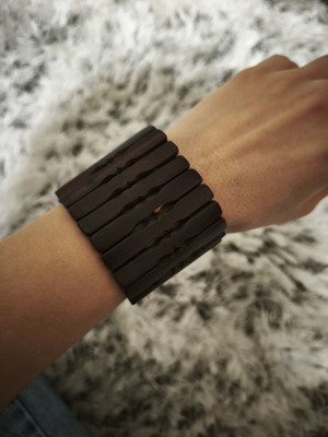 Boho Ethnic Hippie Style Brown Wood Bracelets