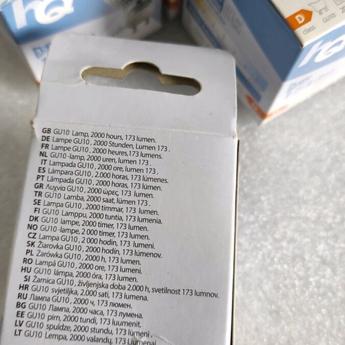 Halogen lamps warm light GU10 230volt 35w pack of 4 new