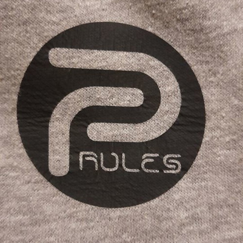 Warm high-waisted sweatpants used, gray