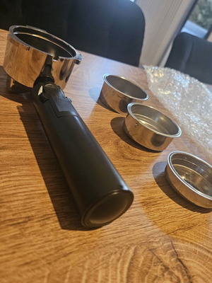 Portafilter 51mm with 3 ears and 3 filter baskets