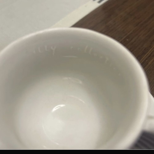 Illy espresso cup limited edition, like new, Paolo Rossetti Fossile 1997