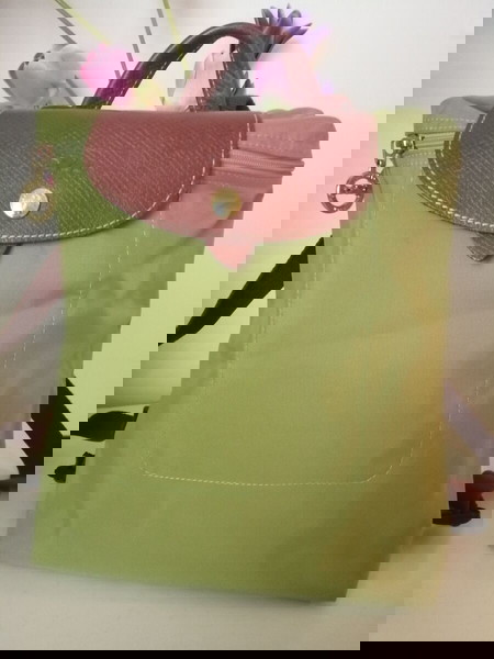 Τσάντα πλάτης LONGCHAMP le pliage αυθεντική πράσινη lime