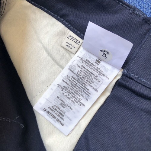 G-Star Raw Slim Chino men's pants new, size 27, dark blue