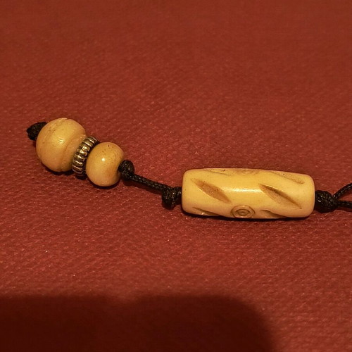 Handmade worry beads with ram horn like new