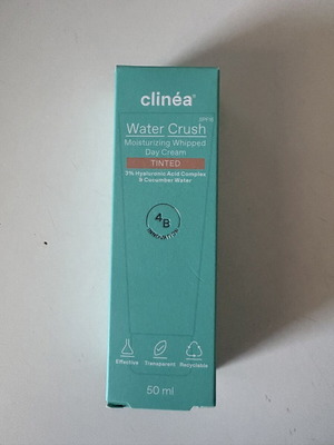 Clinea Water Crush Ενυδατική Κρέμα Ημέρας με Χρώμα SPF15 50ml Καινούργιο