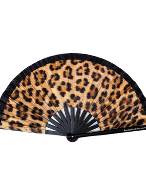 Leopard Print XL Fan new, 33cm bold design