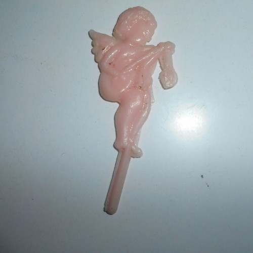 Plastic angel used, base from 1960s toothpick