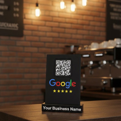 Review QR Stand new with custom business name