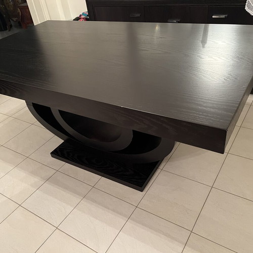 Wenge dining table with extension, unused