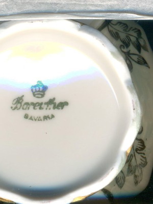 Σετ τσαγιού Vintage Bareuther Bavarian μεταχειρισμένο, 3 τεμάχια πορσελάνης