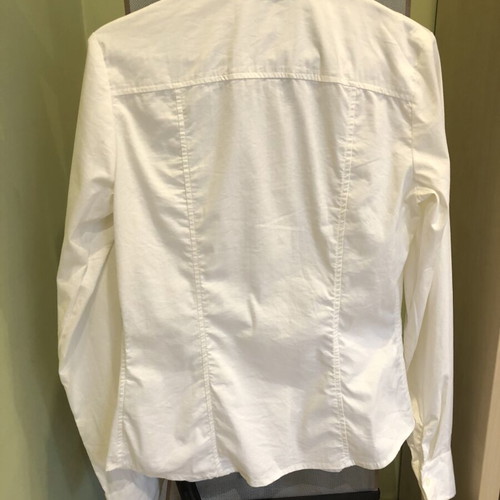 Liu Jo women's shirt like new, white with chain detail, size M, cotton