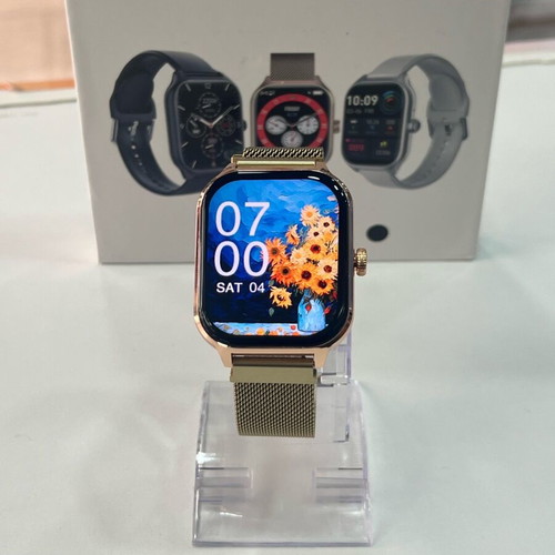 Samart Watch GT 4 with calls and notifications, new, gold