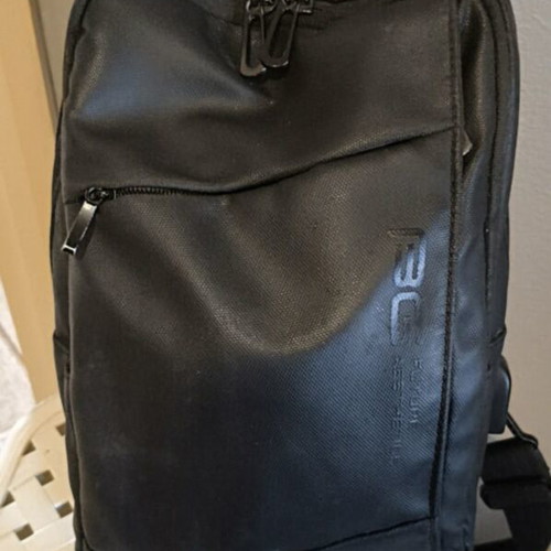 Bange men's shoulder bag black waterproof genuine leather new