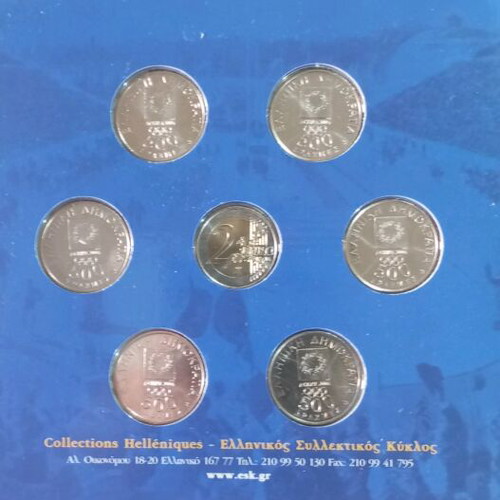 Collectible coins new, sealed packaging Olympic Games 2004