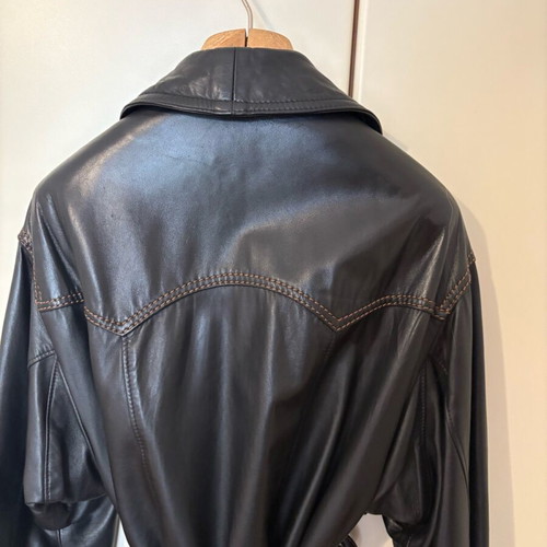 ZEDA leather jacket black, like new, size L